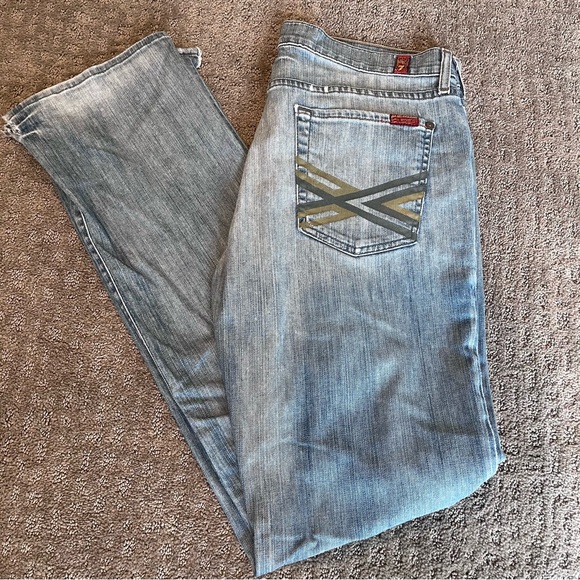 Men’s 7 For All Mankind Distressed Denim - 34 Waist - Picture 1 of 9